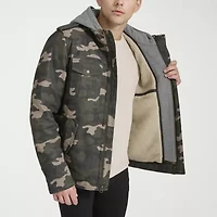 Levi's Mens Wind Resistant Hooded Midweight Utility Jacket