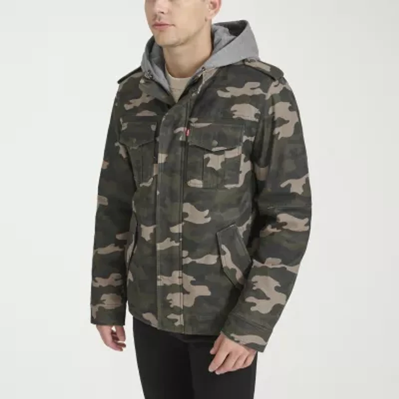 Levi's Mens Hooded Midweight Utility Jacket