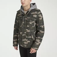 Levi's Mens Wind Resistant Hooded Midweight Utility Jacket