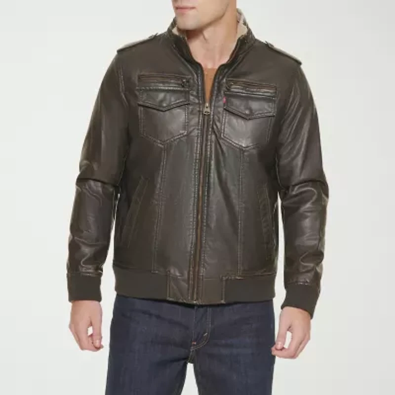 Levi's Mens Faux Leather Midweight Jacket