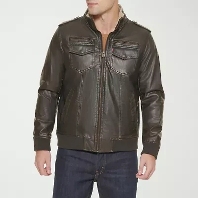 Levi's Mens Faux Leather Midweight Jacket