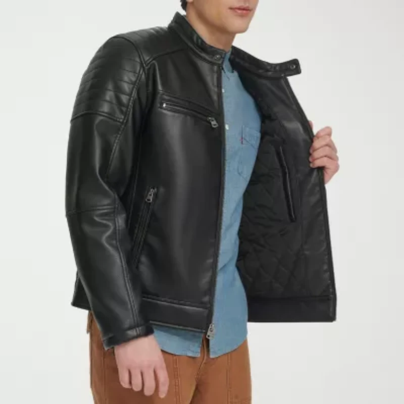 Levi's Mens Faux Leather Midweight Jacket