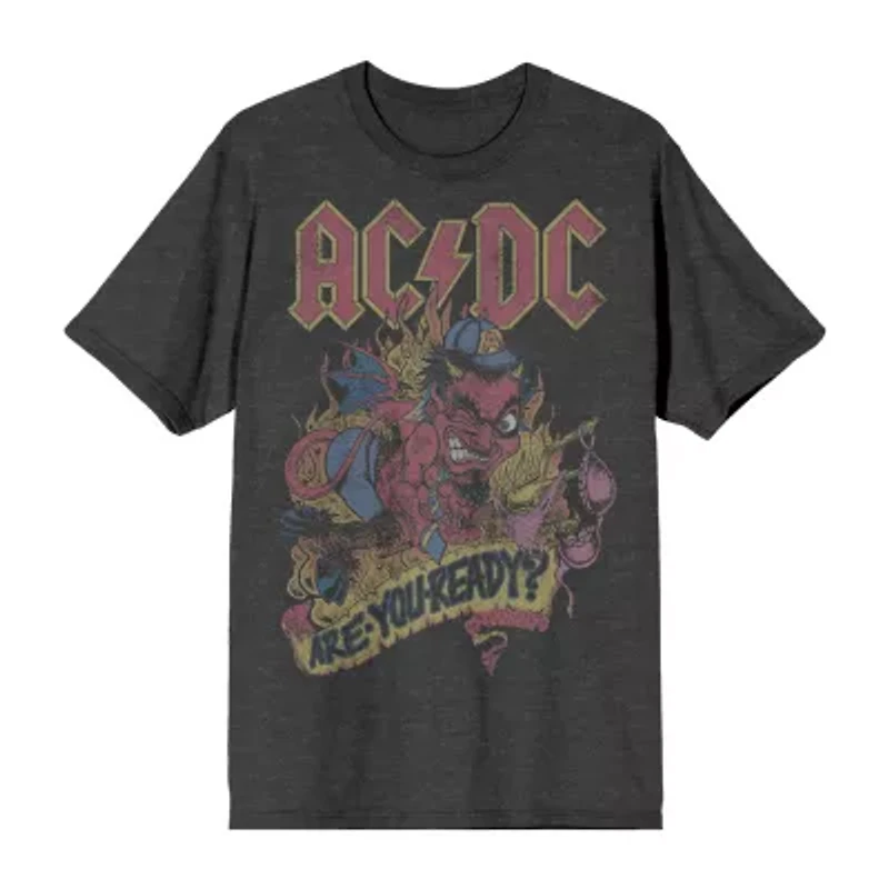 Mens Short Sleeve AC/DC Graphic T-Shirt