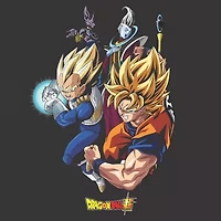 Mens Short Sleeve Anime Dragon Ball Z Graphic T-Shirt