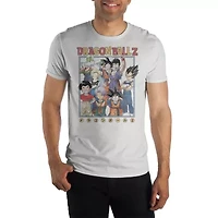 Mens Short Sleeve Anime Dragon Ball Z Graphic T-Shirt
