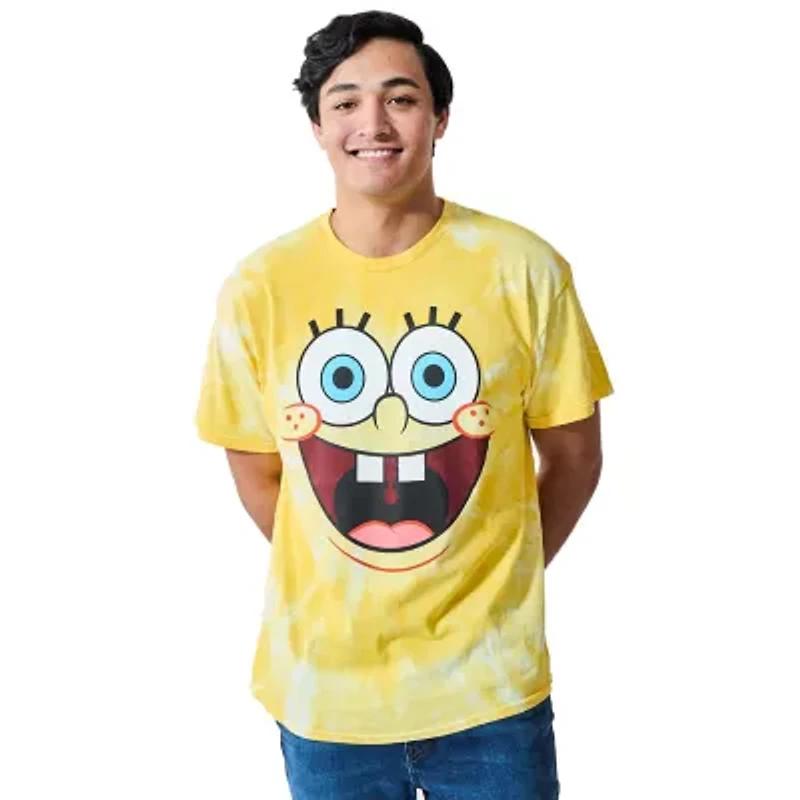 Mens Short Sleeve Spongebob Graphic T-Shirt