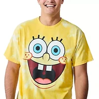Mens Short Sleeve Spongebob Graphic T-Shirt