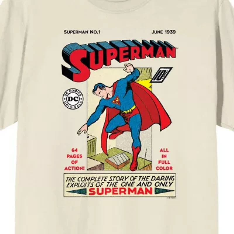 Mens Short Sleeve Superman Graphic T-Shirt