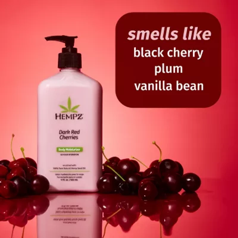 Hempz Dark Red Cherries Body Moisturizer 17 Oz