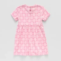 Okie Dokie Toddler & Little Girls Short Sleeve A-Line Dress