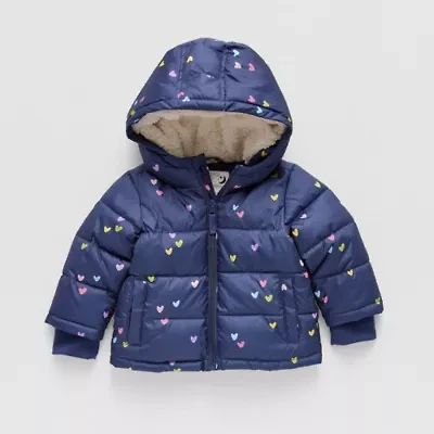 Okie Dokie Baby Girls Water Resistant Heavyweight Puffer Jacket
