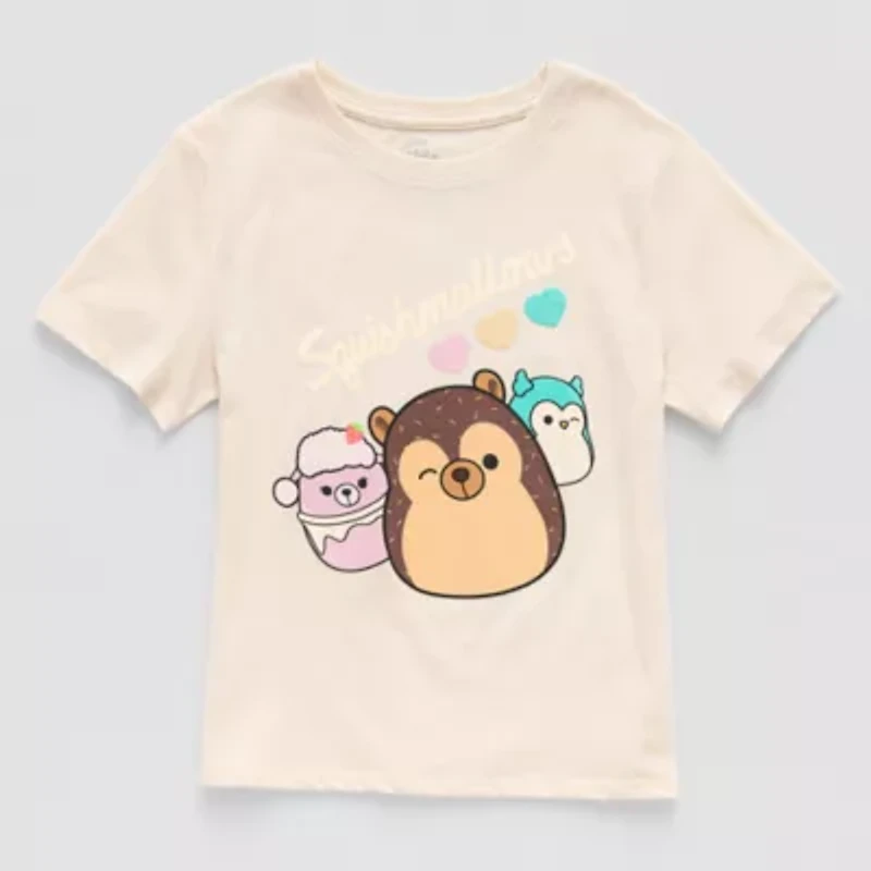 Little & Big Kid Girls Crew Neck Short Sleeve Regular Fit Hello Kitty Graphic T-Shirt