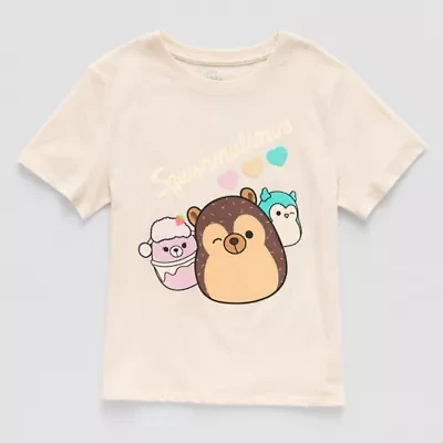 Little & Big Kid Girls Crew Neck Short Sleeve Regular Fit Hello Kitty Graphic T-Shirt