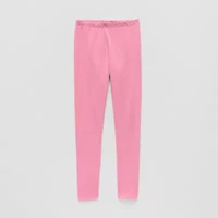Thereabouts Solid Little & Big Kid Girls Knit Full Length Leggings