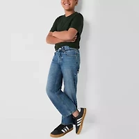 Thereabouts Little & Big Kid Boys Adjustable Waist Carpenter Jean