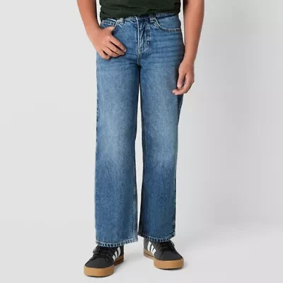 Thereabouts Little & Big Kid Boys Adjustable Waist Carpenter Jean