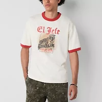 Arizona Mens Short Sleeve Boxy Fit Graphic T-Shirt