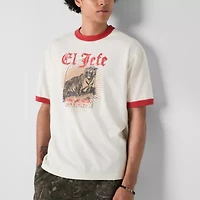Arizona Mens Short Sleeve Boxy Fit Graphic T-Shirt