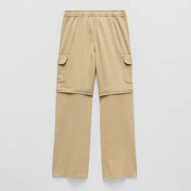 Thereabouts Loose Fit Zip Off Little & Big Kid Boys Straight Husky Cargo Pant