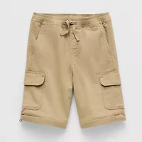 Thereabouts Loose Fit Zip Off Little & Big Kid Boys Straight Husky Cargo Pant