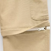 Thereabouts Loose Fit Zip Off Little & Big Kid Boys Straight Husky Cargo Pant