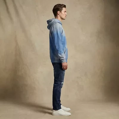 Royal Threads Mens Easy-on + Easy-off Long Sleeve Tie-Dye Hoodie