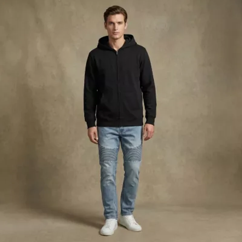 Royal Threads Mens Easy-on + Easy-off Long Sleeve Hoodie