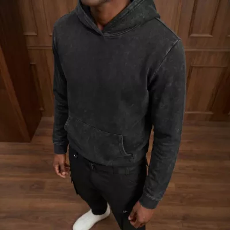 Royal Threads Mens Easy-on + Easy-off Long Sleeve Hoodie