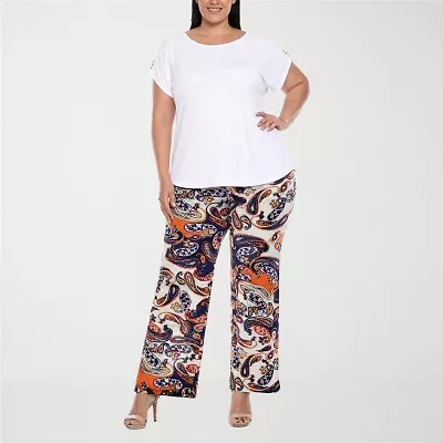 White Mark Matching Set 2-pc. Pant Set-Plus