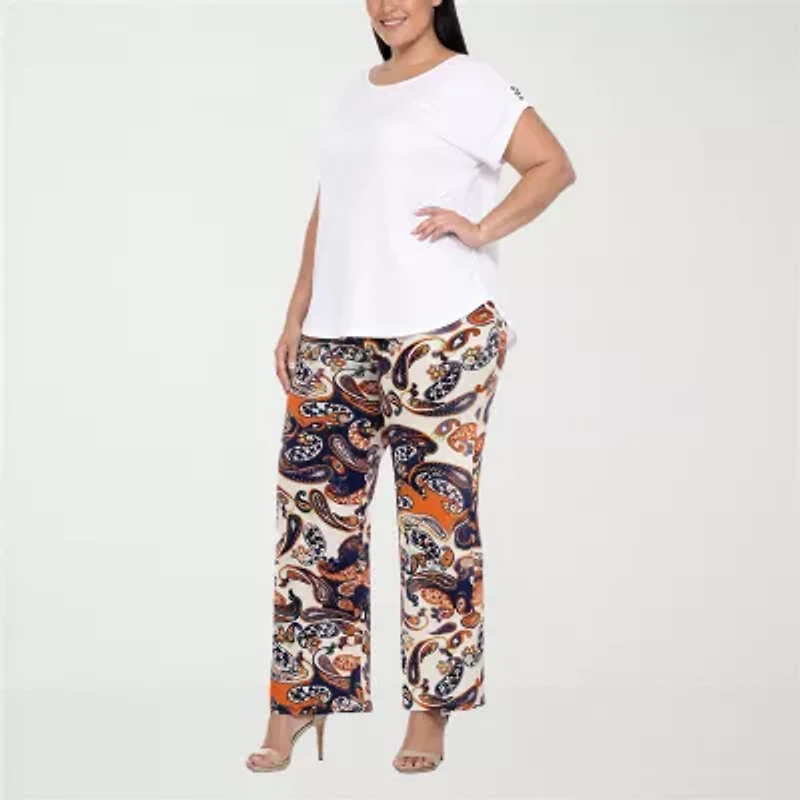 White Mark Matching Set 2-pc. Pant Set-Plus