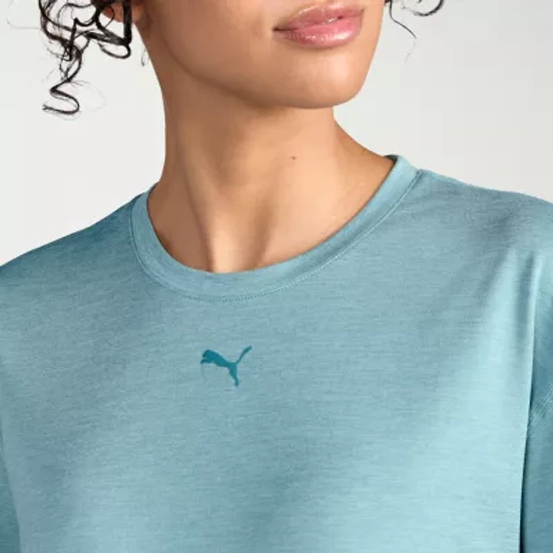 PUMA Womens Crew Neck Short Sleeve Active T-Shirt