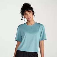PUMA Womens Crew Neck Short Sleeve Active T-Shirt