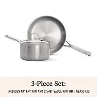 Calphalon Stainless Steel 3-pc. Cookware Set
