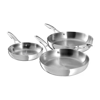 Calphalon Premier Stainless Steel 3-pc. Frying Pan Set