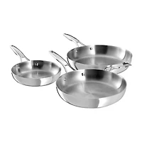 Calphalon Premier Stainless Steel 3-pc. Frying Pan Set