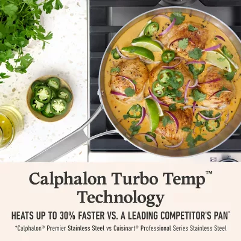 Calphalon Premier Stainless Steel 3-pc. Frying Pan Set