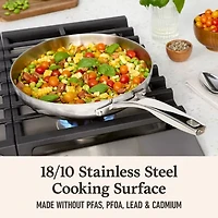 Calphalon Premier Stainless Steel 3-pc. Frying Pan Set