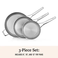 Calphalon Premier Stainless Steel 3-pc. Frying Pan Set