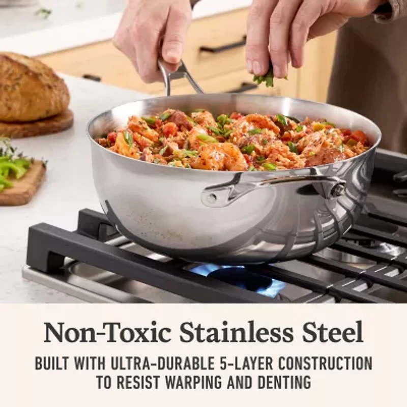 Calphalon Premier Stainless Steel 4.5-qt. Chef Pan
