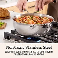 Calphalon Premier Stainless Steel 4.5-qt. Chef Pan