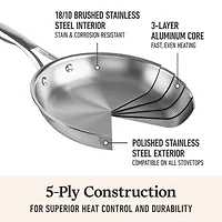Calphalon Premier Stainless Steel 4.5-qt. Chef Pan