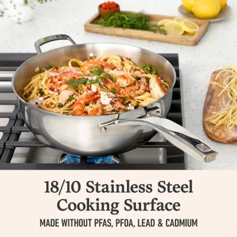 Calphalon Premier Stainless Steel 4.5-qt. Chef Pan