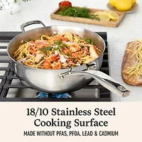 Calphalon Premier Stainless Steel 4.5-qt. Chef Pan