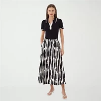 RM Rebecca Minkoff Womens Midi Pencil Skirt