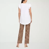 White Mark Ruffle 2-pc. Pant Set