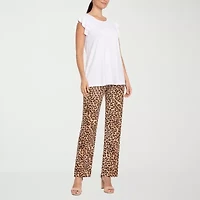 White Mark Ruffle 2-pc. Pant Set