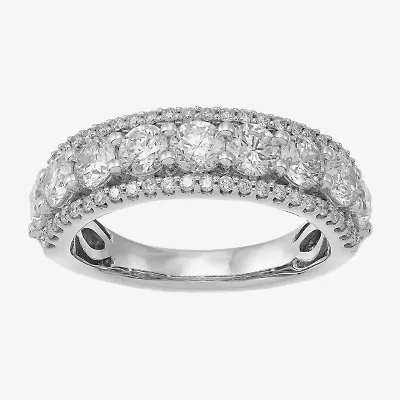 Limited Quantities! Womens 6.5MM 2 CT. T.W. Lab Grown White Diamond 14K Gold Band