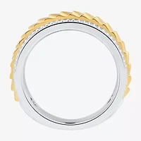 Limited Quantities! Mens 1/5 CT. Natural White Diamond 10K Two Tone Gold Fashion Ring