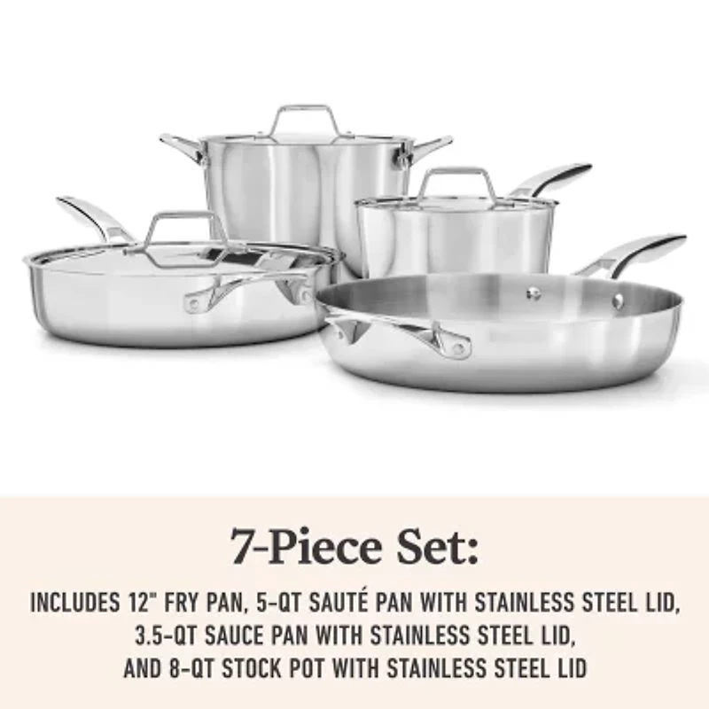 Calphalon Premier Stainless Steel -pc. Cookware Set