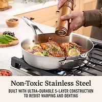 Calphalon Premier Stainless Steel 5-qt. Saute Pan